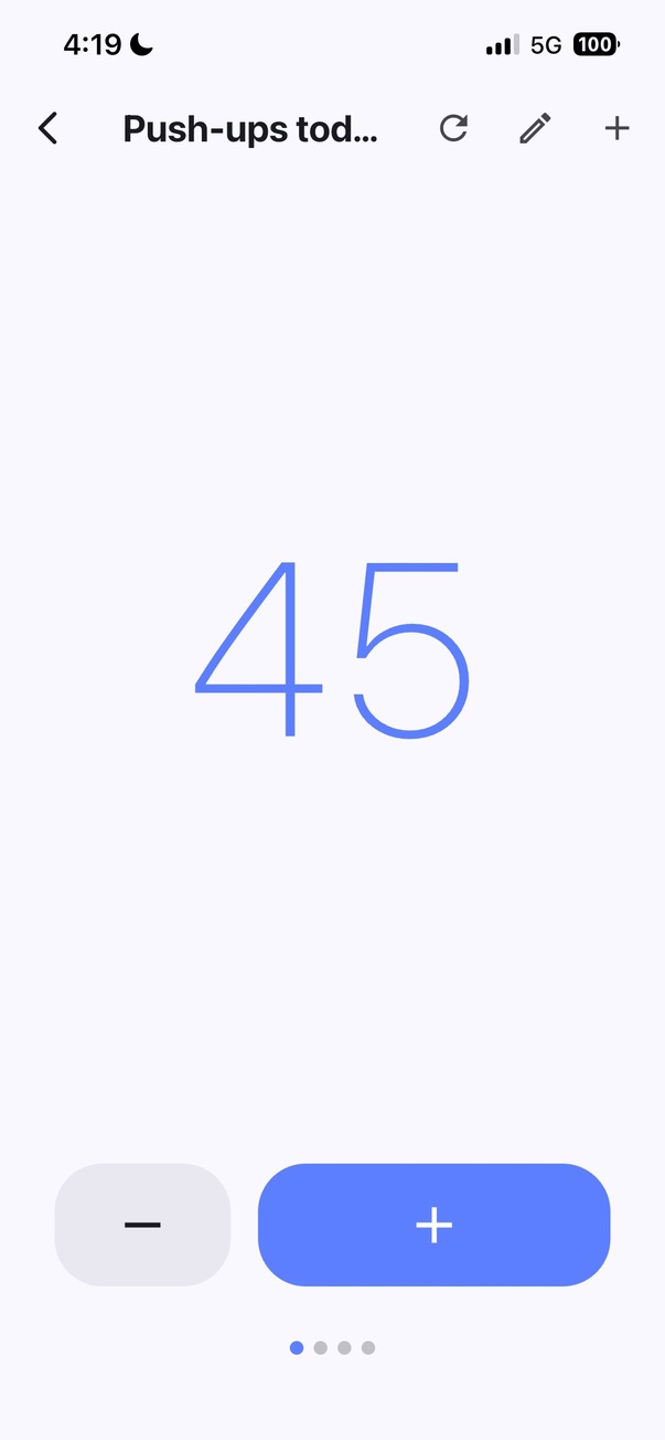 Multiple named counters, tap to add or subtract.