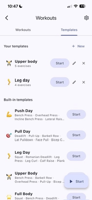 Start from a template. Save your own. Reuse them indefinitely.