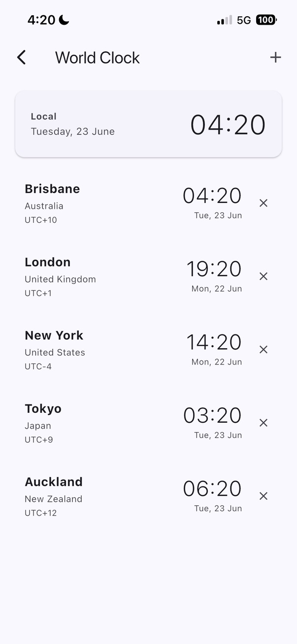 Add the cities you care about. See where everyone is, right now.